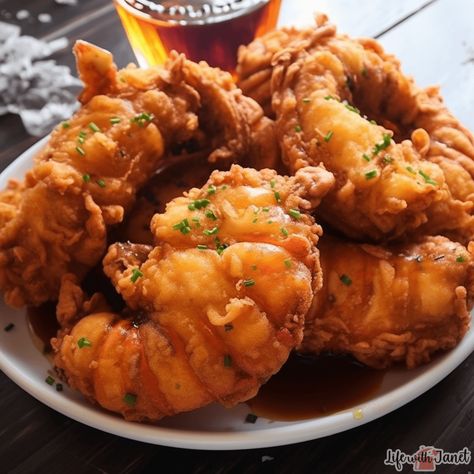 Deep Fried Lobster Tail, Chicken Fried Lobster, Deep Fried Lobster Tail Recipe, Fried Food Ideas, Fried Lobster Tail Recipe, Deep Fried Lobster, Lobster Tail Recipe, Fried Lobster Tail, Fried Seafood