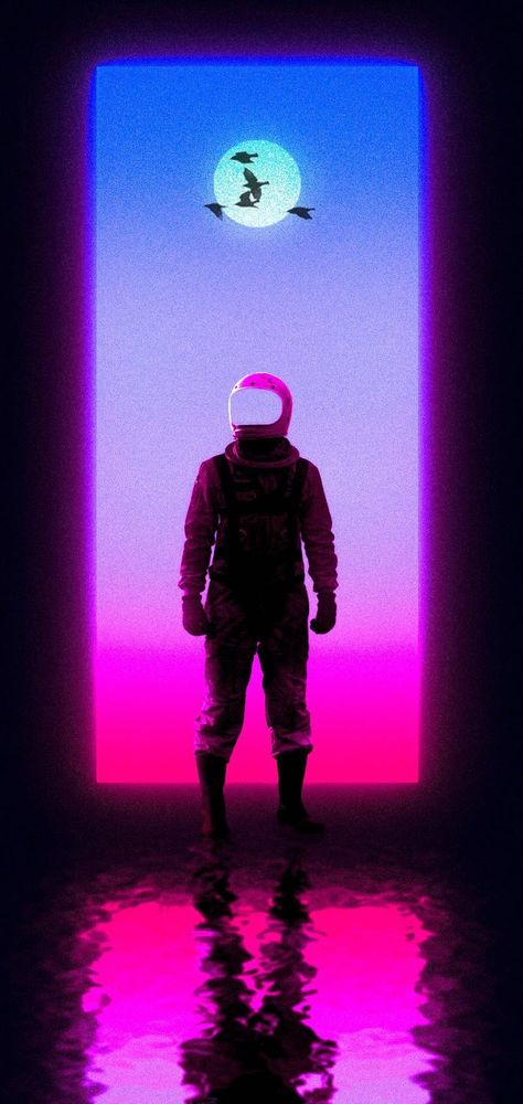 AESTHETIC VAPORWAVE PHONE WALLPAPER COLLECTION 192 | HeroScreen Wallpapers Fortnite Aesthetic, Neon Wallpapers, Cute Pink Background, Vaporwave Wallpaper, Astronaut Wallpaper, Amoled Wallpapers, Bg Design, Vaporwave Art, 8k Wallpaper