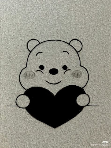 Cute Panda Sketch, Bf And Gf Drawings Cute Easy, Big Doodle Art, Bear Doodle Cute, Cute Teddy Drawing, Teddy Doodle, Small Cute Drawings, Cute Teddy Bear Drawing, Drawing Teddy Bear