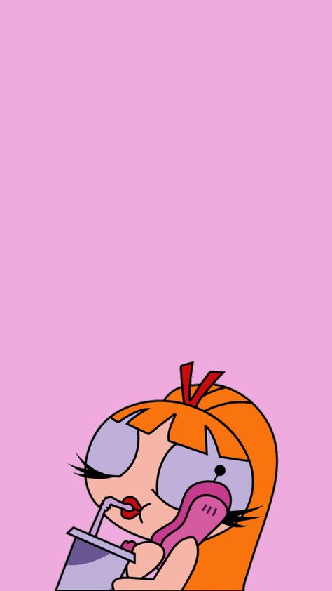 Powerpuff Aesthetic Wallpaper, Powerpuff Blossom Aesthetic, Pink Powerpuff Girl, Girly Art Aesthetic, Blossom From Powerpuff, Blossom Powerpuff Painting, Powerpuff Girls Aesthetic Pfp, Girly Pop Wallpaper, Blossom Wallpaper Powerpuff