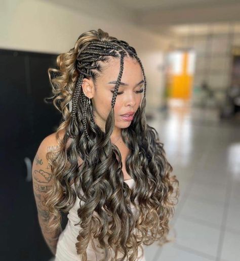 Short Box Braids Hairstyles, French Curl, Goddess Braids Hairstyles, French Braid Hairstyles, Box Braids Hairstyles For Black Women, Braids Hairstyles Pictures, Quick Braided Hairstyles, Cute Box Braids Hairstyles, Protective Hairstyles Braids