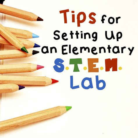 The Focus on STEM With the new focus on STEM, STEM labs are popping up all over the place! Has someone asked you to teach STEM and set up a lab?  Starting a STEM lab can be overwhelming. Here are some great tips that will help you get started in an organized fashion! A … Stem Classroom Setup, Stem Lab Design, Stem Station, Steam Classroom, Elementary Stem, Stem Activities For Kids, Halloween Stem, Stem Classes, Stem Elementary