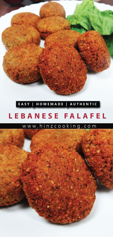 Lebanese Falafel Recipe Falafel Mix Recipe, Vegetarian Falafel Recipe, Recipes With Falafel, Mediterranean Recipes Authentic, Lebanon Food Lebanese Cuisine, Gluten Free Lebanese Recipes, Lentil Falafel Recipe, Lebanese Vegan Recipes, Saudi Arabia Recipes