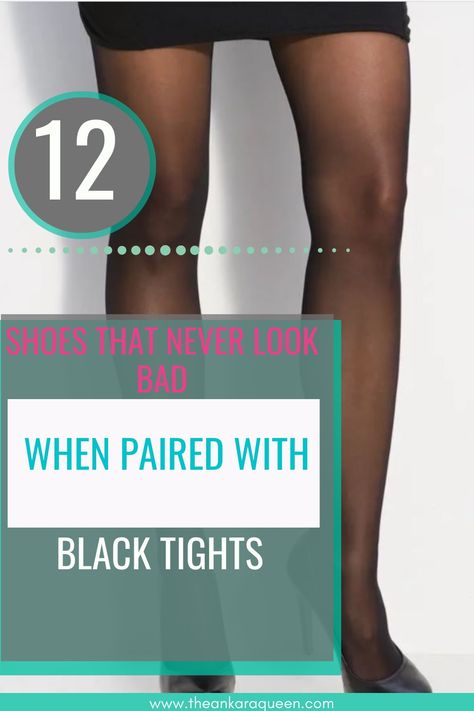 An image of a woman's legs where it is clear she is wearing a black mini skirt paired with black tights and black pointed toe pumps Black Tights And Sneakers Outfit, How To Style Tights Outfits, Mesh Socks Outfit Ideas, Styling Tights In Winter, How To Wear Black Tights, Black Tights And Converse Outfit, Heels With Tights Outfit, How To Wear Tights In Winter, Brown Vs Black Tights