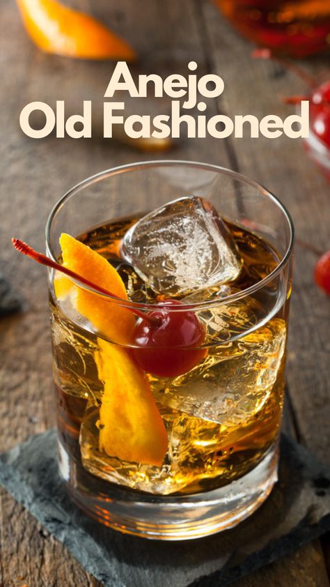 Tequila Old Fashioned, Old Fashion Drink Recipe, Classic Tequila Cocktails, Cocktail Recipes Tequila, Tequila Soda, Old Fashion Cocktail Recipe, Old Fashioned Drink, Orange Bitters, Unique Recipe