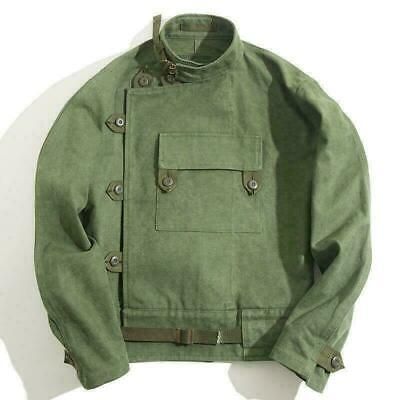 Green Jacket Men, Military Motorcycle, Stand Collar Coat, Motorcycle Men, Motorcycle Jacket Mens, Army Green Jacket, Retro Jacket, Green Retro, Mens Workwear