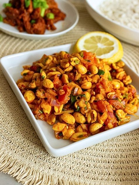 Nepali Peanut Sadeko Recipe | Spicy Peanut Salad Nepal Recipes, Nepali Jwellary, Nepali Vegetarian Recipes, Nepali Dashain Tika, Spicy Potato Salad, Nepalese Jewelry, Nepali Food, Peanut Salad, Small Bites Appetizers