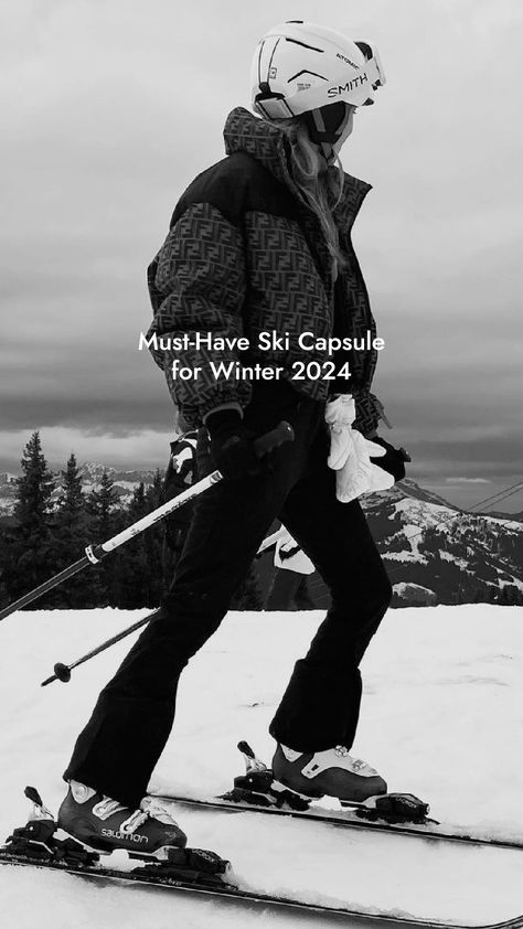 While we might not be pros on the slopes, we’re champions at the sportswear game that is après-ski style. Find our favorite outfits here. Alpine Outfit Women, Ski Vacation Outfits For Women, Ski Outfit 2024, Trendy Snow Outfits, Winter Outfits Skiing, Ski Capsule Wardrobe, Ski Resort Outfits For Women, Ski Trip Outfits For Women, Apre Ski Outfits