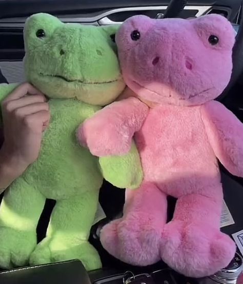 Cute Couple Plushies, Stuff Animal For Boyfriend, Frog Onesie Couple, Couples Matching Stuffed Animals, Sweet Gifts From Boyfriend, Cute Matching Stuffed Animals, Green Gifts For Boyfriend, Matching Teddy Bears For Couples, Plushies For Couples