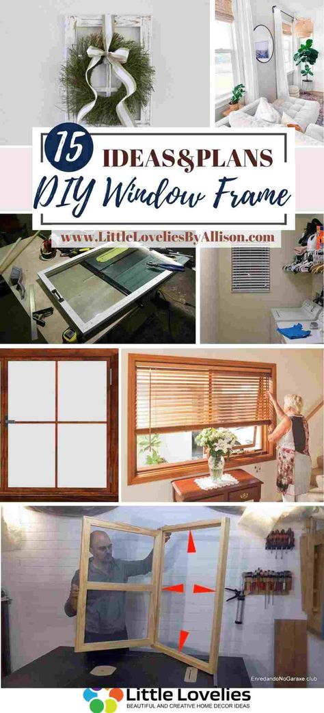 15 Ideas on Building DIY Window Frame Window Frame Ideas, Diy Smokehouse, Smokehouse Plans, Diy Sunglasses Holder, Diy Window Frame, Window Frame Decor, Light Box Diy, Building Windows, Wood Window Frame