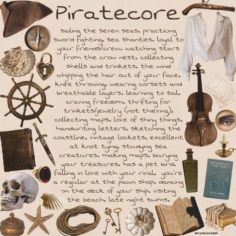 Sea Academia Aesthetic, Pirate Book Aesthetic, Dnd Pirate Aesthetic, Modern Day Pirate Aesthetic, Piratecore Wallpaper, Piratecore Room, Pastel Pirate Aesthetic, Pirate Moodboard Aesthetic, Pirate Fantasy Aesthetic