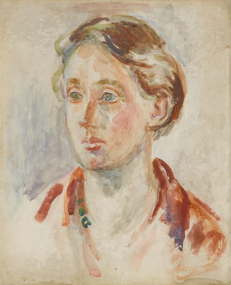 Sold at Auction: Vanessa Bell, Portrait of Virginia Woolf Vanessa Bell, Bloomsbury Group, Bell Art, Murals Street Art, Commercial Art, Pencil On Paper, Virginia Woolf, Op Art, Female Artists