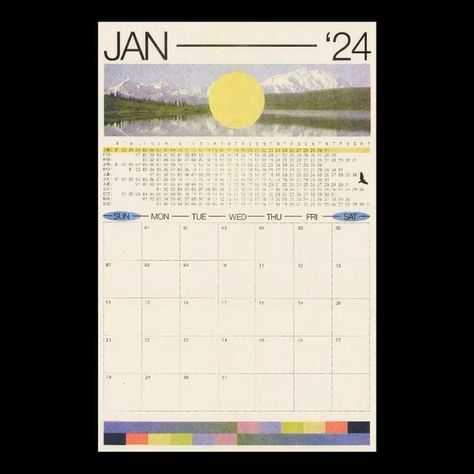 Graphic Design Calendar, Wall Calendar Design, Nature Calendar, Unique Calendar, Risograph Print, December 4, Calendar Design, The Seasons, Wall Calendar