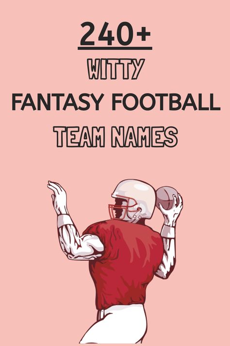 Dominate the competition with fantasy football team names that exude strength and determination. Football Team Names Ideas, Funny Football Team Names, Fantasy Football Names Funny, Football Club Names, Fantasy Football Team Names, Fantasy Team Names, Fantasy Football League Names, Team Names Ideas, Best Team Names