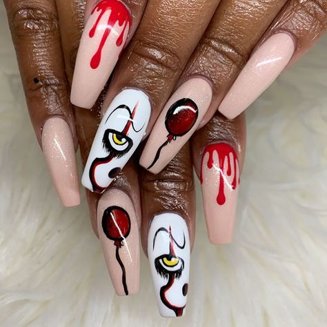 Ongles Gel Halloween, Scary Halloween Nails Design, Cute Halloween Nails, Smink Inspiration, Nagel Inspo, Cat Kuku, Halloween Nail Art, Cute Acrylic Nails, Nail Art Design