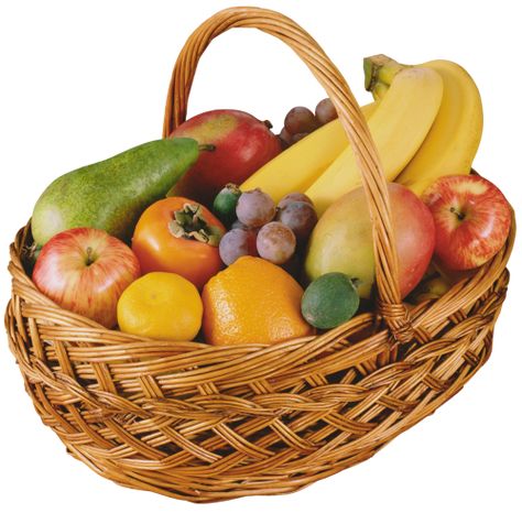 Fruit Basket Gift, Fruit Clipart, Food Gift Baskets, Fruit Cartoon, Fruits Images, Food Basket, Vegetable Basket, Fruit Painting, Fruits Basket