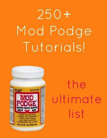 Mod Podge is everywhere. Like everywhere! Get your hands dirty with mod podge and use it everywhere in the house with this ultimate list of tutorials and ideas that range from beginner to advanced.… Mod Podge Projects, Diy Mod Podge, Mod Podge Crafts, Foto Transfer, Modge Podge, General Crafts, Crafting Supplies, Crafty Craft, Crafty Diy