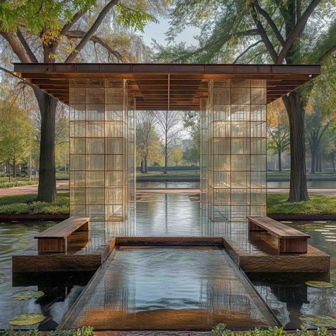 Pavilion Building Concept Pavillion Concept Design, Pavillion Concept, Pavilion Concept, Landscape Pavilion, Bamboo Pavilion, Garden Pavillion, Water Pavilion, Chinese Pavilion, Buddhist Architecture