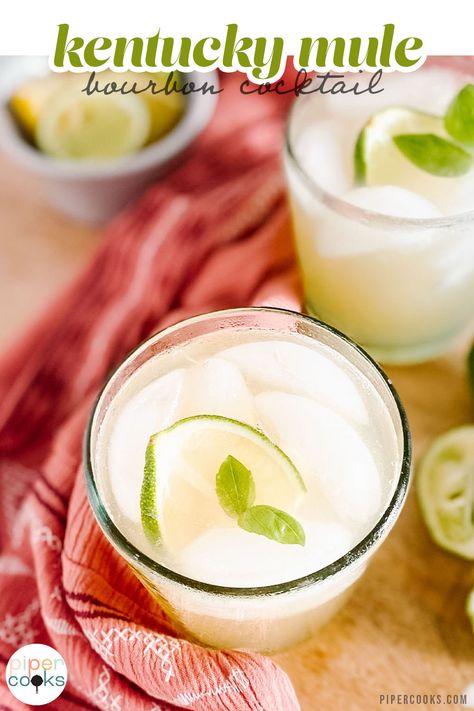 Looking for a refreshing cocktail? Try this easy Kentucky mule recipe! Made with bourbon, ginger beer, and lime juice, it's the perfect blend of sweet, spicy, and tangy. This classic drink is great for any occasion, from a casual get-together to a summer barbecue. Cheers to a delicious Kentucky mule! Mule Drink Recipes, Mexican Mule Recipe, Whiskey Mule, Bourbon Mule, Kentucky Mule, Cocktails Made With Vodka, Mule Drink, Moscow Mule Cocktail, Moscow Mule Recipe