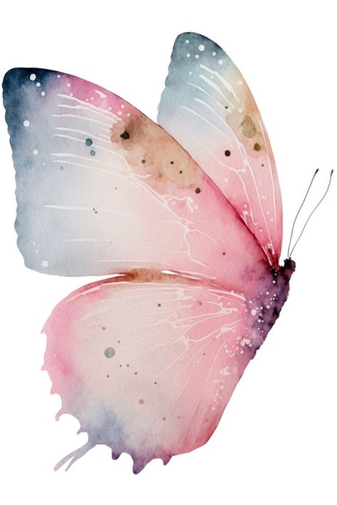 Painting Clipart, Butterfly Watercolor Painting, Dreamy Butterfly, Butterfly Art Painting, 강아지 그림, Butterfly Illustration, Trending Pins, Butterfly Pictures, Best Tattoo Designs