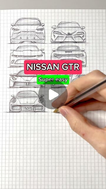 Moritz Frowerk on Instagram: "Next?🤔🔥 #tutorial #howtodraw #cardrawing" Gtr Drawing Easy, Cool Car Drawings Easy, How To Draw A Car, Car Drawing Tutorial, Gtr Drawing, Car Drawing Easy, Car Drawing, Cool Car Drawings, Nissan Gtr