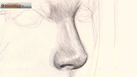 drawing women&39s noses - Google Search  Drawing  Pinterest  Nose ... Nose Side View, How To Draw Nose, Draw Nose, How To Draw A Nose, Draw A Nose, Side View Drawing, Beginner Sketches, Pencil Portrait Drawing, Realistic Portrait