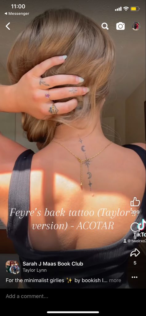 Acotar Simple Tattoo, Acotar Arm Tattoo, Dainty Acotar Tattoo, Small Acotar Tattoo Ideas, Subtle Acotar Tattoo, Acotar Tatoos Ideas, Romantasy Tattoo, Feyre Back Tattoo Acotar, Suriel Acotar Tattoo