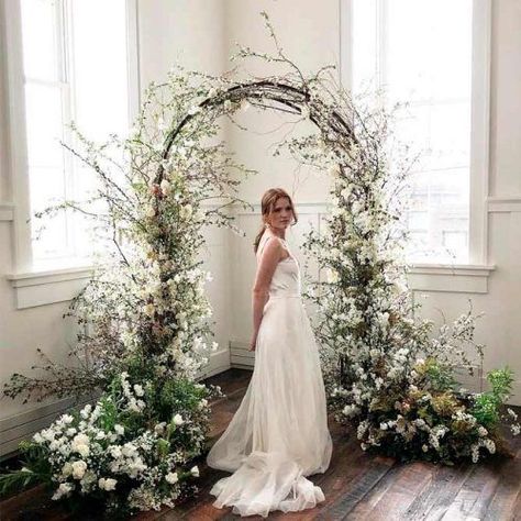 Beautiful Wedding Arch Ideas For Your Day Of Love ★ Arch With Flowers, Winter Wedding Arch, Wedding Arch Ideas, Wedding Archway, Floral Arch Wedding, Arch Ideas, Diy Wedding Backdrop, Wedding Ceremony Arch, Wedding Arbour