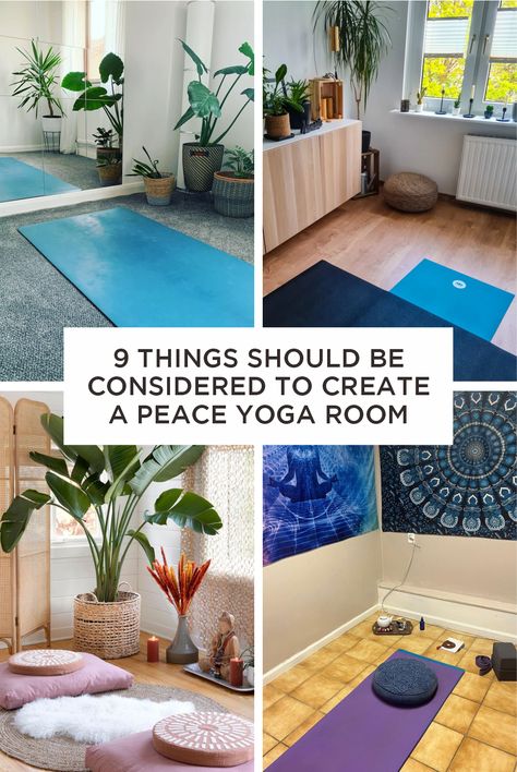 Small Home Yoga Space, Mini Yoga Studio At Home, Yoga Studio Curtains, Yoga Space At Home Small Bedrooms, Yoga Room With Plants, Home Yoga Room Ideas Bohemian, Meditation Room Ideas Home, Workout And Meditation Room, Yoga Space At Home Small Ideas