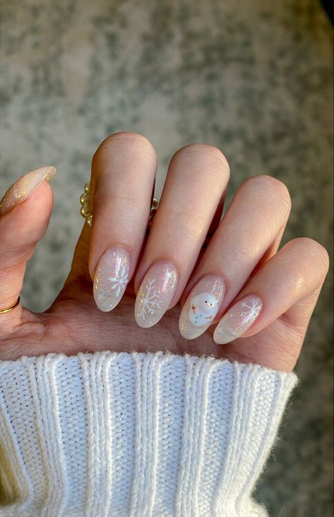 #nails #nailart #nailsofinstagram #naildesign #nailsoftheday #nailsideas #nailartideas #gelnails #gelpolish #snowman #glitter #glitternails #snowflake #snowglobe #snowmanネップリ #almondnails #gelxapres #gelxnailtech #melting #pinkasthetic #winter #winternails #winterwonderland #frost #multicolor #january #januarynails Melting Snowman Nails, Melted Snowman Nails, Snowglobe Nails, January Nails Ideas Gel, Nails Snowman, Snow Globe Nails, Snowman Nail, Snowman Nail Art, Snowman Nails