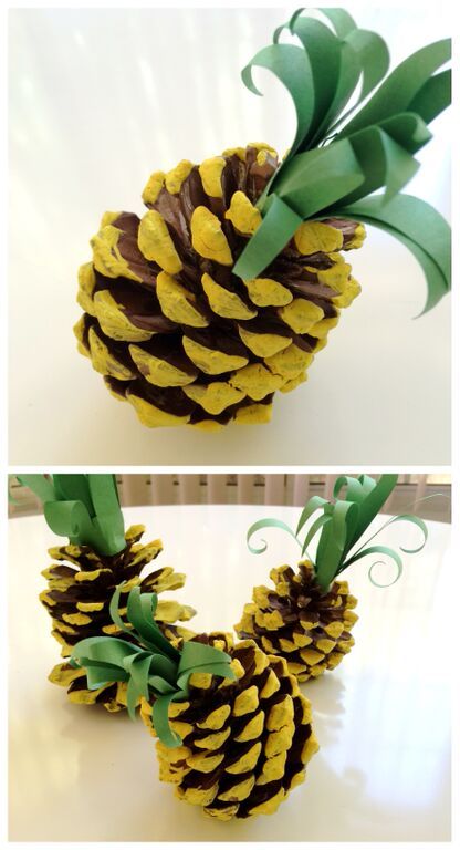 Pineapple Classroom Theme decor for your classroom Pine Cone Crafts, Pineapple Classroom, Tropisk Fest, Kids Craft Tables, Craft Table Diy, Fiesta Tropical, Pineapple Parties, Cones Crafts, Diy Bricolage