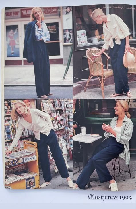 Jcrew Campaign, Khaki Aesthetic, 90s Minimalism Fashion, J Crew Catalog, Nyc Fall, Diana Fashion, J Crew Style, Style Muse, Old Fashion