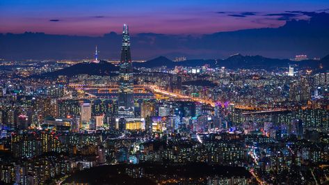 Seoul city at night time lapse. Aerial view and buildings with Downtown skyline Stock Footage #AD ,#time#lapse#Aerial#Seoul South Korea Seoul Aesthetic Night, 7 11 Aesthetic Night, South Korea Seoul Aesthetic, Aesthetic Night Sky, Seoul Aesthetic, 11 Aesthetic, South Korea Seoul, I Don't Care, Read News