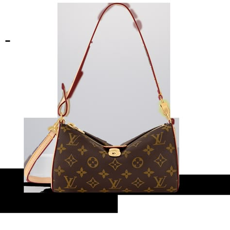 LOUIS VUITTON® - Pochette Tirette - Monogram Brown Luxury Bag, Luis Viton Bags, Designer Everyday Bag, Lv Pochette Accessories Outfit, Must Have Designer Bags, Purses Louis Vuitton, Louis Vuitton New Bags, Small Designer Bags, Mini Designer Bags