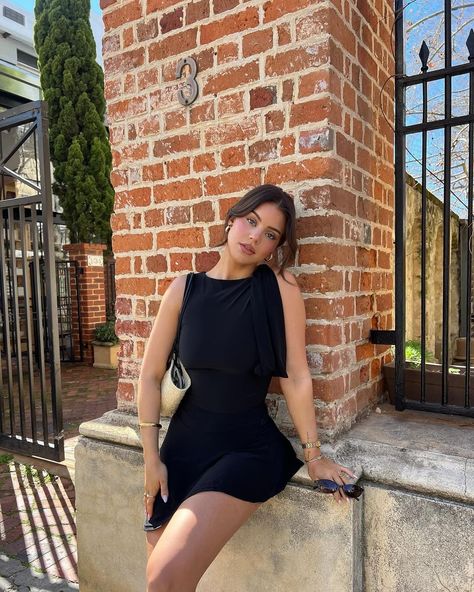 🖤 TIMELESS 🖤 @graciepiscop in our Black Slinky Tie Shoulder Bodysuit and Black Slinky Asymmetrical Micro Mini Skirt ⭐️ Tap to shop 🔗 Gracie Piscopo, Micro Mini Skirt, Girl Inspiration, Micro Mini, Mini Skirt, Tap, Fashion Looks, Going Out, Casual Outfits