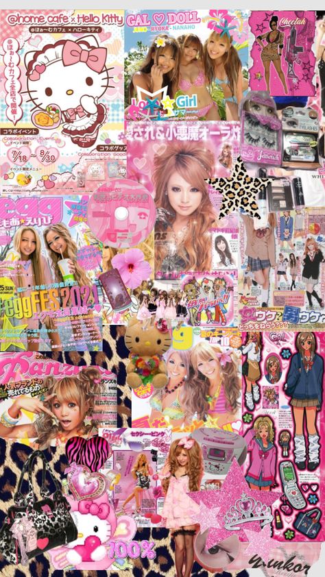 #gyaru #gyarugirls #gyarugal #gyaruaesthetic #gyaru #japanese #hellokitty #gal Aesthetic Gyaru Wallpaper, Gyaru Hello Kitty Wallpaper, Gyaru Anime Wallpaper, Garyu Aesthetic, Gyaru Collage, Gyaru Pc Wallpaper, Gyaru Aesthetic Wallpaper, Hime Gyaru Wallpaper, Gyaru Pictures