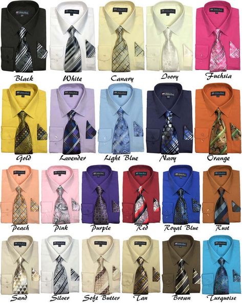 Fortino Landi Classic Dress Shirt with Matching Tie Hankie SG222Black1919 1/23637 >>> Continue to the product at the image link. Note: It's an affiliate link to Amazon #mensdresstshirts Shirt And Tie Combinations, Tie Outfit, Shirt With Tie, French Cuff Dress Shirts, Dress Shirt And Tie, Men's Dress Shirts, Shirt And Tie, Men Stylish Dress, Cotton Blends Dress