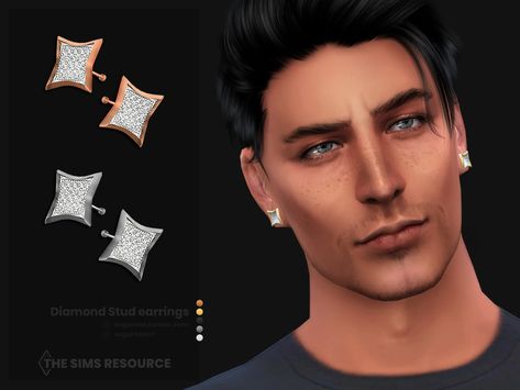 sugar owl's Diamond stud earrings for male and female Sims 4 Cc Black Male Earrings, Sims 4 Men Earrings Cc, Sims 4 Male Stud Earrings Cc, Sims 4 Men Earrings, Sims 4 Cc Earrings Male, Sims 4 Earrings Cc Male, Sims 4 Male Earrings, Sims 4 Cc Male Jewelry, Sims 4 Male Jewelry Cc