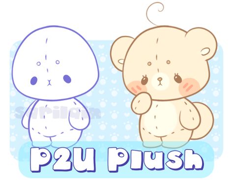 Cat Plushie Drawing, Stuffed Animal Base Drawing, Cute Plushie Drawing, Plushie Character Design, Plushie Art Drawing, Chibi Animal Base, How To Draw Plushies, Plushie Base Drawing, Plushie Drawing Base