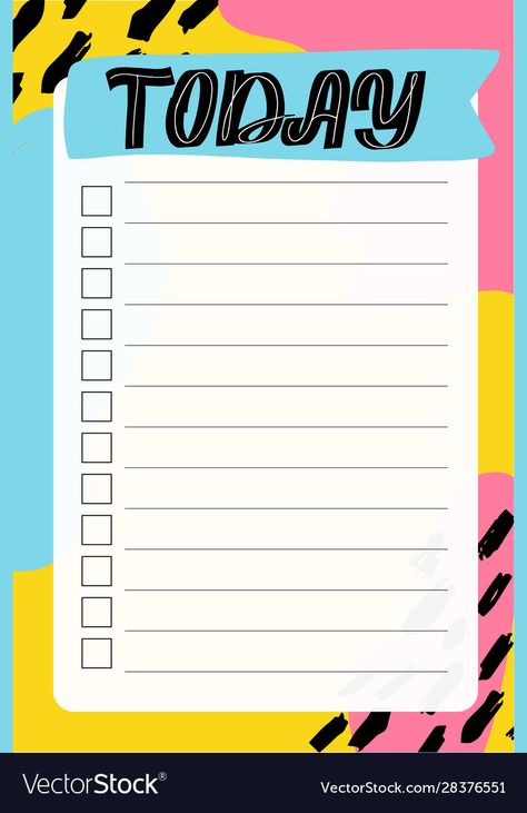 To Do List Background Aesthetic, Kawaii To Do List Template, Goodnote Template, Trendy Lettering, To Do List Template Black And White, A5 To Do List Printable Free, To Do List Bullet Journal Free Printable, Check Lists, Daily Agenda