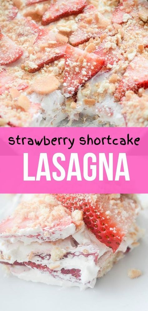 Lasagna Layers, Dessert Lasagna, Chocolate Cherry Cake, Chocolate Lasagna, Cheap Clean Eating, Strawberry Shortcake Recipes, Shortcake Recipe, Nilla Wafers, Zucchini Cake