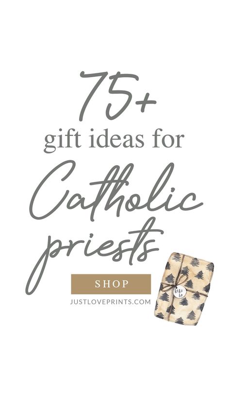 Your parish priest does so much - wouldn't you love to give back to him with a unique and meaningful gift? Shop JustLovePrints.com for dozens of Catholic priest gift ideas for Christmas, his birthday, his ordination, or his ordination anniversary! #catholicpriest #catholicmangift #catholicpriestgift #priestgift #catholicordination #ordinationgift #ordinationanniversary Ordination Gift Ideas, Catholic Confirmation Gifts, Catholic Candles, Liturgical Living, Catholic Confirmation, Gift Ideas For Christmas, Guy Gifts, Bible Words Images, Religious Pictures