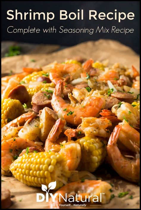 Diy Shrimp Boil, Cajun Boiled Shrimp, Shrimp Boil Seasoning Recipe, Shrimp Boil Seasoning, Cajun Shrimp Boil Recipe, Seafood Boil Seasoning, Cajun Shrimp Boil, Fish Boil, Shrimp Boil Recipe