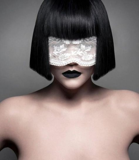 www.facebook.com/madamastrology Half Porcelain Mask, Veil Face Cover, Eye Covering Mask, Drag Inspiration, Silk Gloves, Masquerade Theme, Porcelain Skin, High Hair, Eye Cover