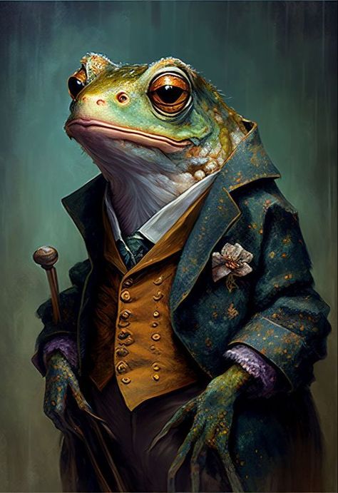 Art Frog, Non Human, Arte Peculiar, Animal Portraits Art, Animal World, Funny Frogs, Frog Art, Quality Logo, Human Art