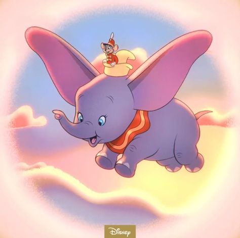 Disney Dumbo Art, Dumbo Art, Dumbo 1941, Dumbo Cartoon, Cute Disney Characters, 100k Views, Walt Disney Characters, Disney Cartoon Characters, Disney Collage