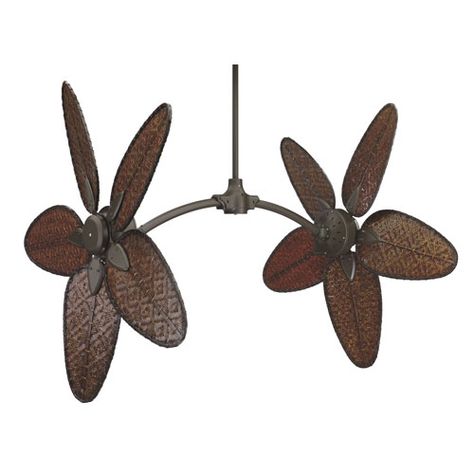 Caruso Oil Rubbed Bronze Adjustable Angle Ceiling Fan with Antique Bamboo Blades Nautical Ceiling Fan, Dual Ceiling Fan, Coastal Ceiling Fan, Tropical Ceiling, Antique Ceiling Fans, Bamboo Blade, Tropical Ceiling Fans, Ceiling Fan Blade, Antique Bamboo