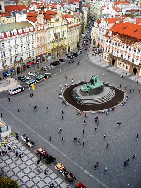 Jan Hus Memorial, Old Town Square, Prague Jan Hus, Prague Old Town, Czech Republic Travel, City Square, Cesky Krumlov, Eastern Europe Travel, Old Town Square, Town Square, Prague Czech Republic