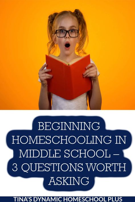 Beginning Homeschooling in Middle School – 3 Questions Worth Asking. Beginning homeschooling in middle school can be challenging for many reasons. I'm sharing three questions worth asking and answers. Also, look at my page homeschool middle school for more fun tips. Having helped new homeschoolers on both ends of the learning spectrum from those struggling in public school to those not being challenged, beginning homeschooling in middle school can be demanding. Homeschool For Middle Schoolers, Homeschooling Middle School, Middle School Homeschool, Homeschool Middle School Curriculum, Sonlight Homeschool, Teaching From Rest, Tips For Middle School, Teacher And Student Relationship, Relaxed Homeschooling