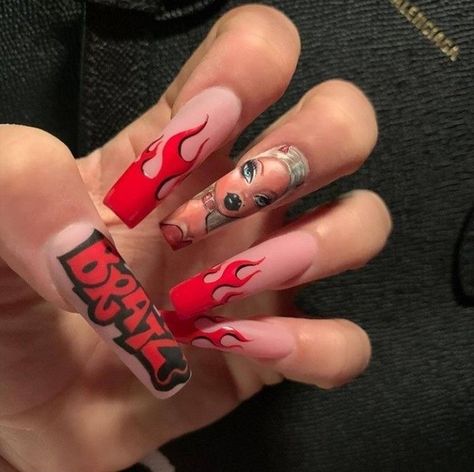 Drip Nails, Edgy Nails, Smink Inspiration, Grunge Nails, Simple Acrylic Nails, Glow Nails, Exotic Nails, Long Acrylic Nails Coffin, Acrylic Nails Coffin Pink